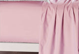 King Single Size Pink Color Fitted Sheet