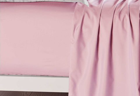 Queen Size Pink Color Fitted Sheet