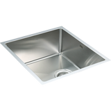 490x440mm Handmade Stainless Steel Undermount / Topmount Kitchen Laundry Sink with Waste