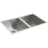 770x450mm Handmade Stainless Steel Undermount / Topmount  Kitchen Sink with Waste