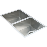 770x450mm Handmade Stainless Steel Undermount / Topmount  Kitchen Sink with Waste