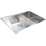 810x505mm Handmade 1.5mm Stainless Steel Undermount / Topmount Kitchen Sink with Square Waste