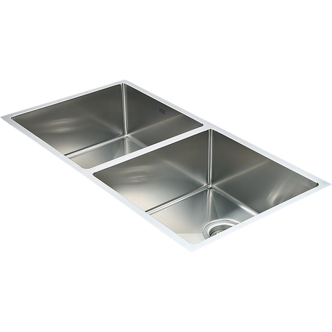 865x440mm Handmade Stainless Steel Undermount / Topmount Kitchen Sink with Waste