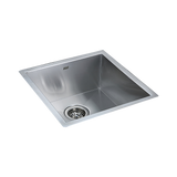 440x440mm Handmade Stainless Steel Undermount / Topmount Kitchen Laundry Sink with Waste