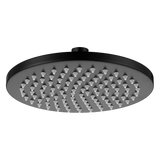 200mm Shower Head Round 304SS Electroplated Matte Black Finish