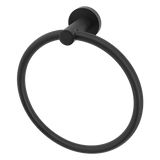 Classic Towel Bar Rail Ring Electroplated Matte Black Finish