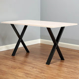 X Shaped Table Bench Desk Legs Retro Industrial Design Fully Welded