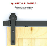 1.8m Sliding Barn Door Hardware Heavy Duty Sturdy Kit