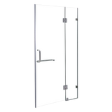 120 x 200cm Wall to Wall Frameless Shower Screen 10mm Glass By Della Francesca