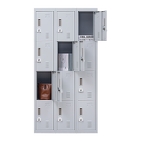 12-Door Locker for Office Gym Shed School Home Storage