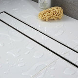 900mm Tile Insert Bathroom Shower Stainless Steel Grate Drain w/Centre outlet Floor Waste