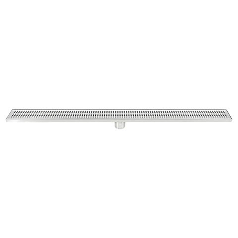 1000mm Bathroom Shower Stainless Steel Grate Drain w/Centre outlet Floor Waste Square Pattern