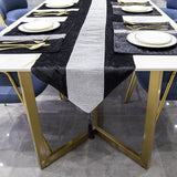 72" Velvet Table Runner + Dining Placemats Table Place Mats Decor