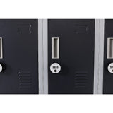 12-Door Locker for Office Gym Shed School Home Storage - 4-Digit Combination Lock