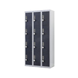 12-Door Locker for Office Gym Shed School Home Storage - 4-Digit Combination Lock