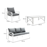 Rylee 4 Piece Outdoor Lounge Set