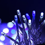 Jingle Jollys 800 LED Christmas Icicle Lights White and Blue