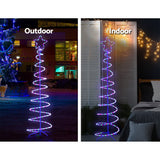 Jingle Jollys Christmas LED Motif Light 1.88M Tree Waterproof Colourful